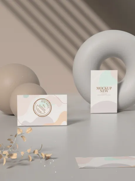 高端大气商务名片样机psd模版下载