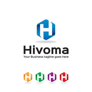 图标标识标志立体几何图形企业商标VI品牌LOGO设计模板AI矢量素材