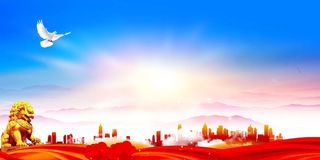 党建背景 红色党建背景展板