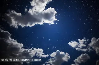 蔚蓝蓝天白云云朵云层