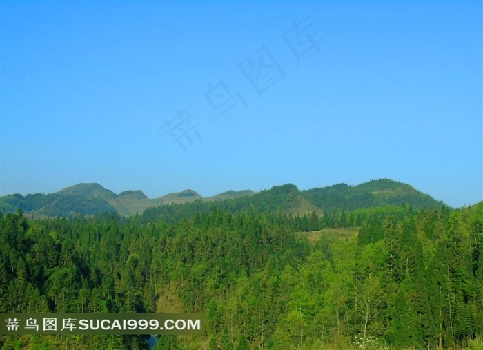 罗汉乡迷人的大山风景摄影素材