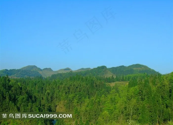 罗汉乡迷人的大山风景摄影素材