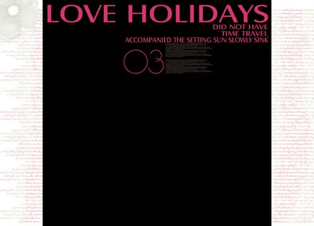 英文单张照片粉色字排版相册影集