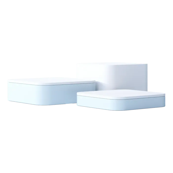 展台素材免扣产品蓝色展示台PNG