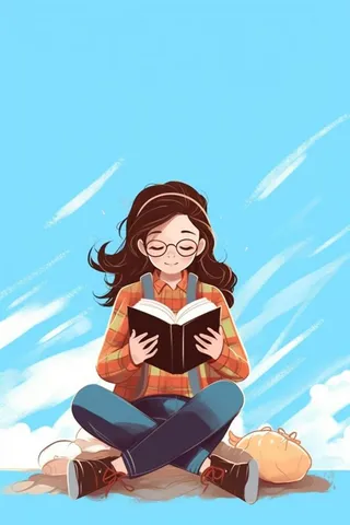 儿童学习天蓝背景