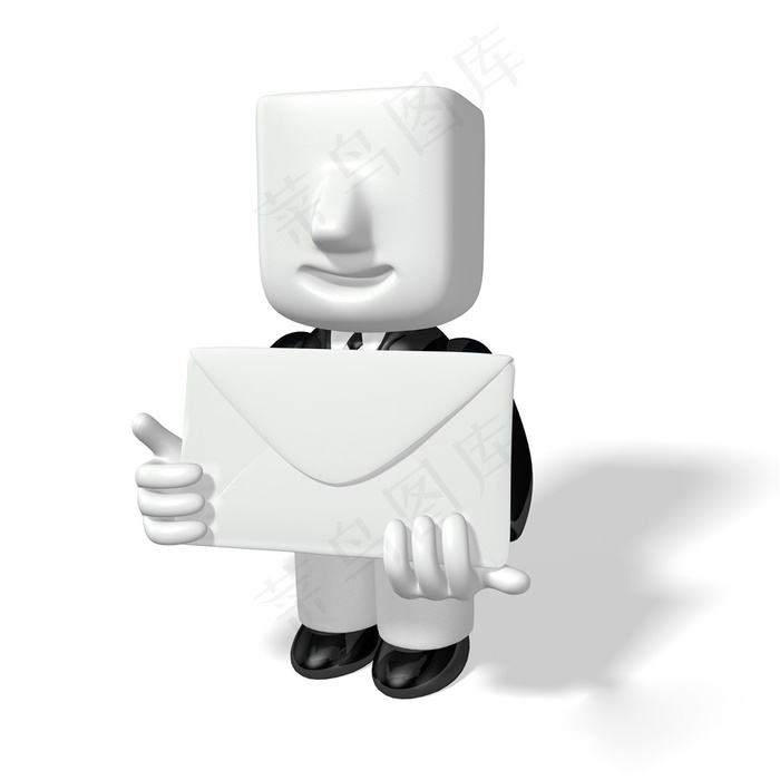 怀里抱着一个信封