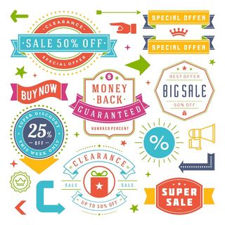 免抠超市促销标签