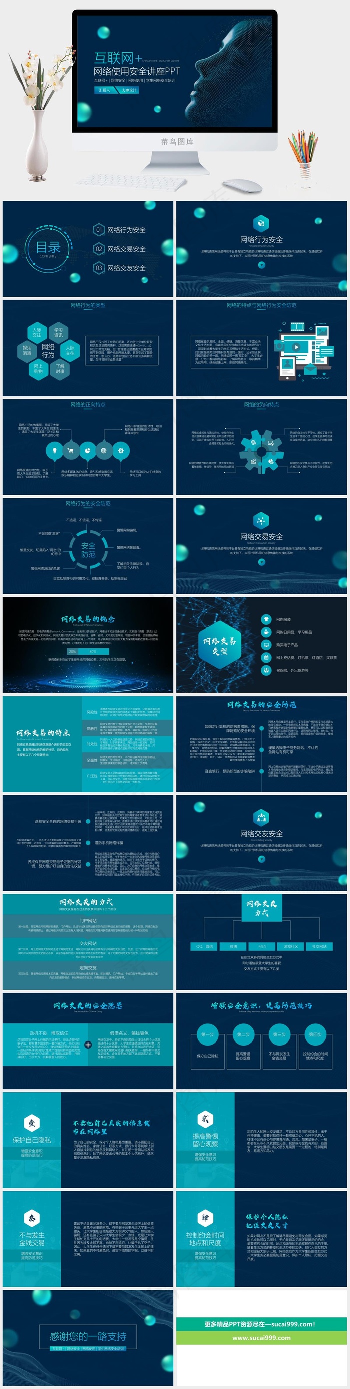互联网网络安全ppt模版