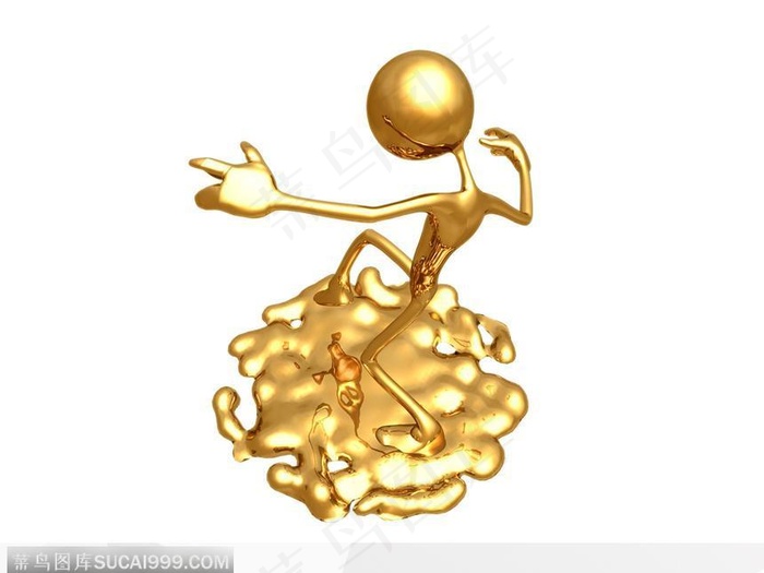 3D小金人-如履薄冰