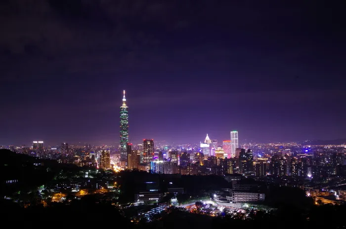 高清唯美城市夜景高楼大厦