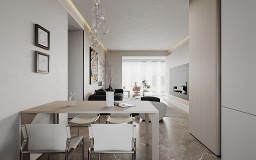 简约餐厅就餐空间