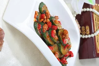 紫苏煎黄瓜  12元