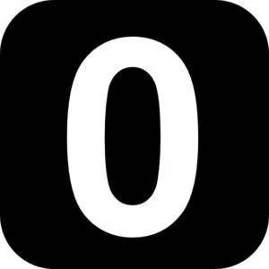 数字 0 PNG免抠(300x300)