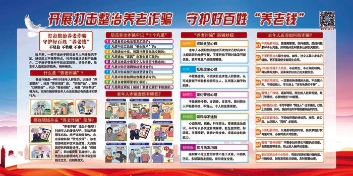 养老防诈骗psd模版下载