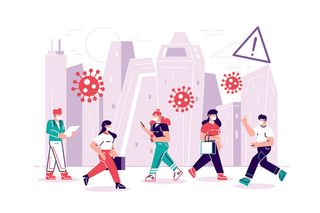 扁平化人物场景办公互联网等距ai矢量设计网页海报UI素材插画