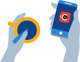 远程控制蓝牙卡通科技kv主视觉素材