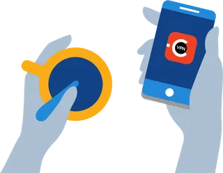 远程控制蓝牙卡通科技kv主视觉素材