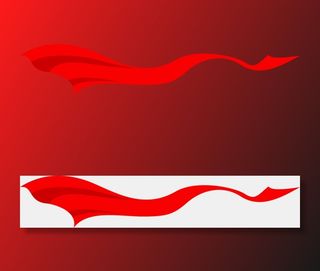 大红色飘动的红旗背景图标装饰透明素材