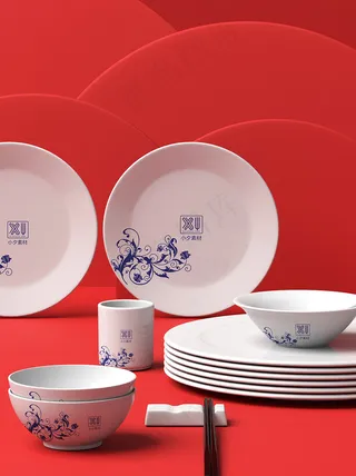 国潮风中式文创智能样机