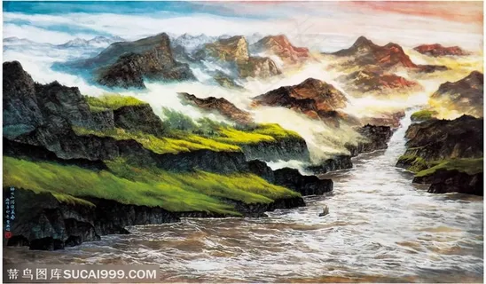 神州山河颂美春80cm×110cm 神州山河颂美春80cm×110cm