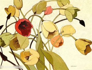 欧式花朵装饰画