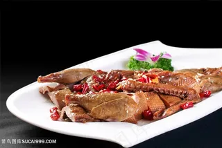 秘制卤香鸭中华美食摄影图