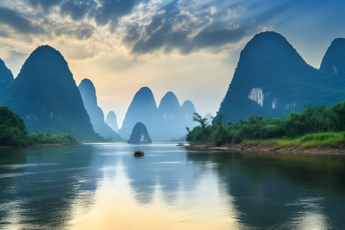 桂林山水风景摄影图(4032x2688)