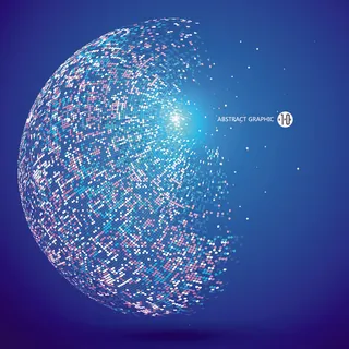 几何抽象粒子线条光线科技感网页banner展板背景AI矢量设计素材