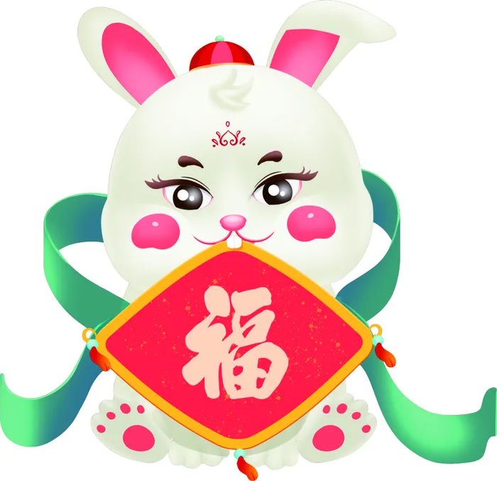 卡通免抠兔子cdr矢量模版下载