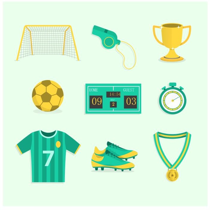 足球矢量素材