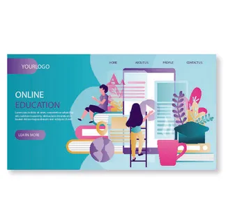 扁平化人物场景办公互联网等距ai矢量设计网页海报UI素材插画