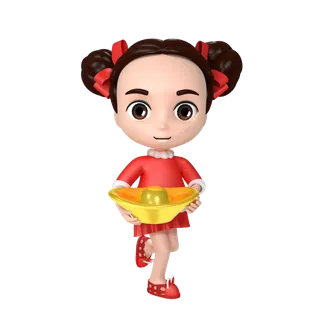 新年卡通免抠素材