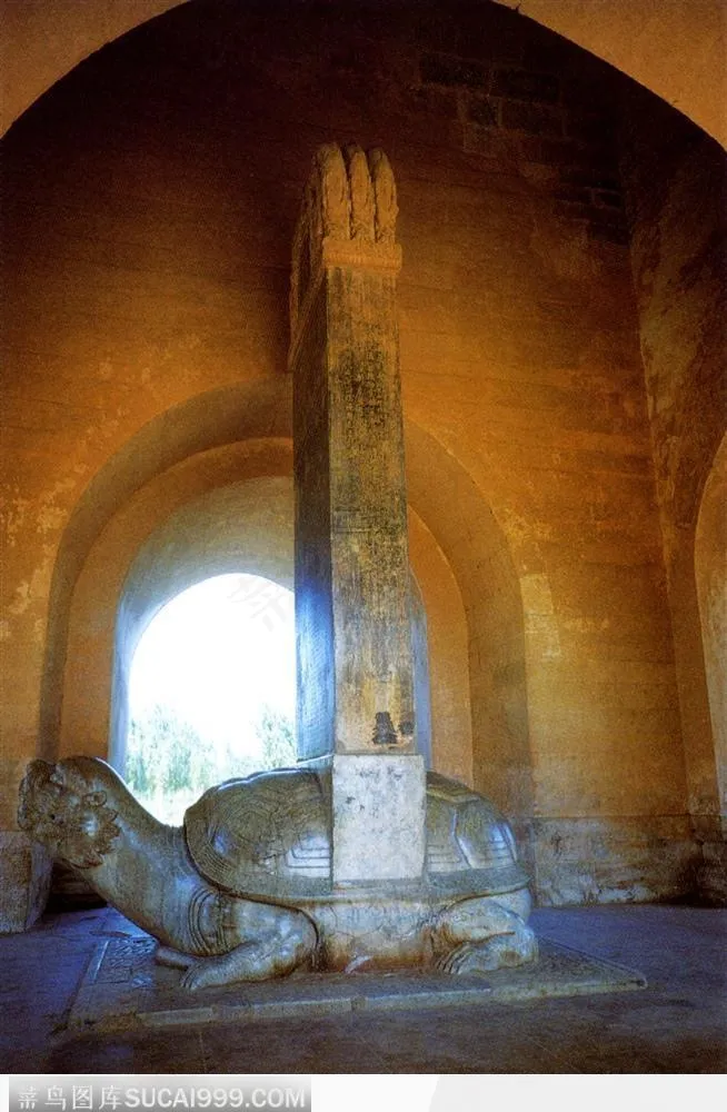 明十三陵-碑亭龙生九子赑屃