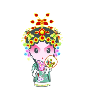 卡通京剧戏剧人物脸谱插画PNG图片 国潮中国风Q版戏剧人物PS素材 卡通京剧戏剧人物脸谱插画PNG图片 国潮中国风Q版戏剧人物PS素材