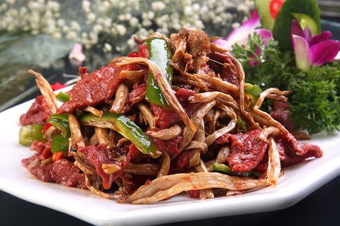茶树菇炒牛柳38