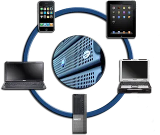 互联网服务器智能设备科技kv主视觉素材