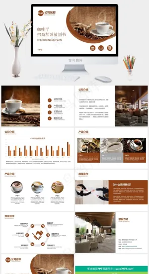 招商加盟PPT模板连锁店ppt模版预览图