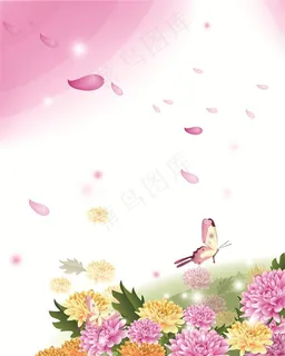 菊香和彩蝶中国画风高清图片 菊香和彩蝶中国画风高清图片