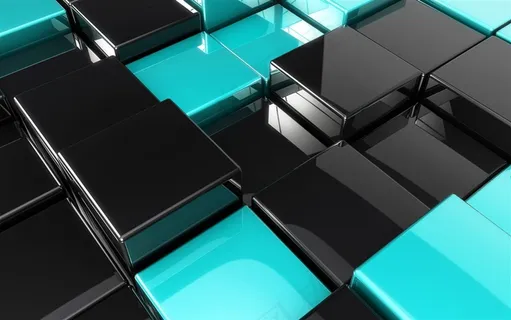 3D光滑立体方块背景高清图片 3D光滑立体方块背景高清图片