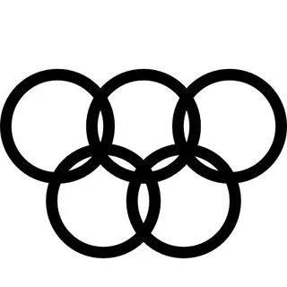 奥运五环 PNG免抠