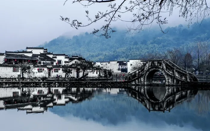 冬天徽州风景图片-第2张
