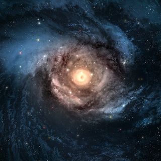 唯美星空银河系背景图