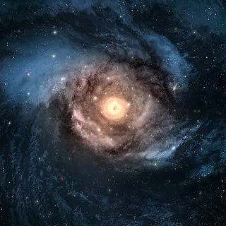 唯美星空银河系背景图