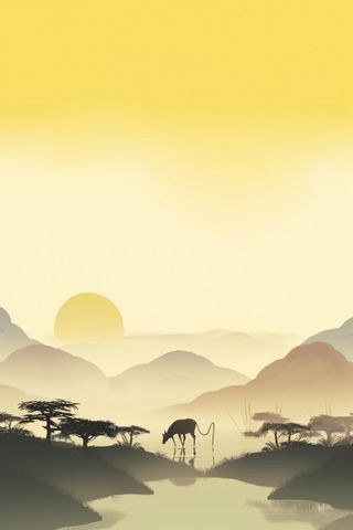 意境复古风节气背景