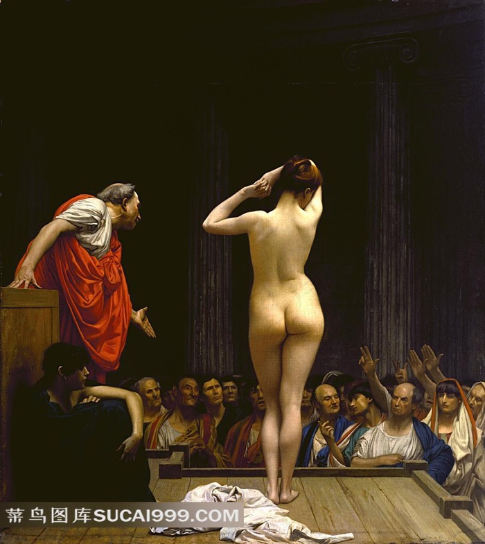 罗马奴隶市场油画