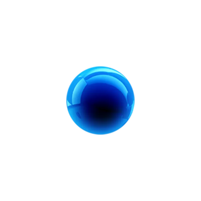 蓝色球球珠珠素材免扣设计