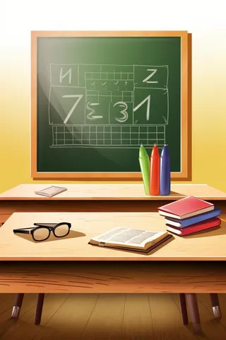 讲台教室黑板学校背景