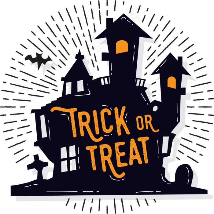 万圣节节日卡通素材城堡