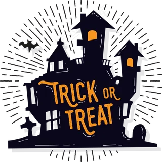 万圣节节日卡通素材城堡