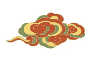 中国风中式国潮敦煌云纹祥云插画图案云朵云彩元素PSDAI设计素材